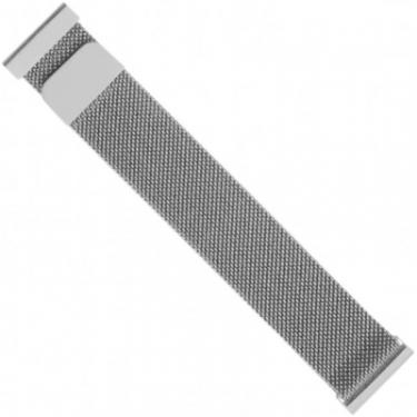 Ремешок для смарт-часов Intaleo Milanese для Samsung Galaxy Watch 22 mm silver Фото