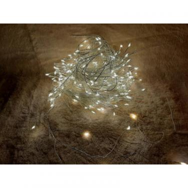 Гирлянда Luca Lighting кластер срібна струна, 15 м, теплий білий Фото 2