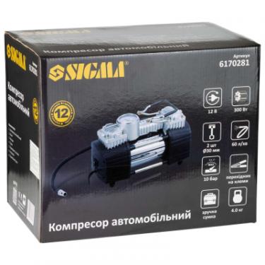 Автомобильный компрессор Sigma 12В, 300Вт, 60л/мин, 10бар Фото 9