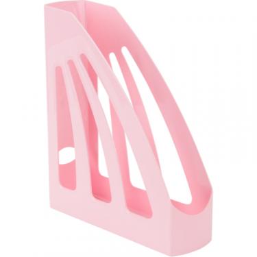 Лоток для бумаг Axent вертикальний Pastelini, рожевий Фото