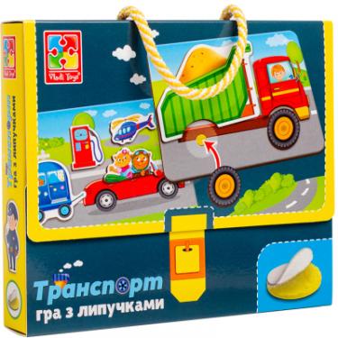 Развивающая игрушка Vladi Toys Гра з липучками Транспорт (укр) Фото
