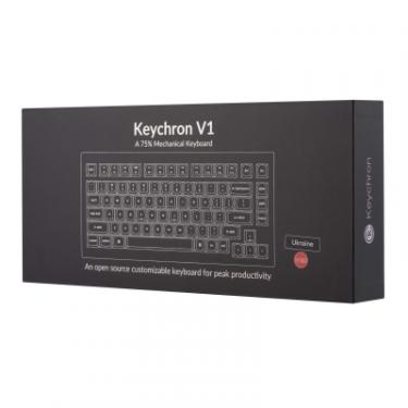 Клавиатура Keychron V1 84 Key QMK Gateron G PRO Brown Hot-Swap RGB Car Фото 11