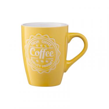 Чашка Ardesto Coffee 330 мл Yellow Фото 2
