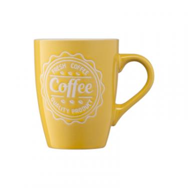 Чашка Ardesto Coffee 330 мл Yellow Фото 3