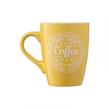 Чашка Ardesto Coffee 330 мл Yellow Фото 4