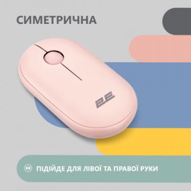 Мышка 2E MF300 Silent Wireless/Bluetooth Mallow Pink Фото 3
