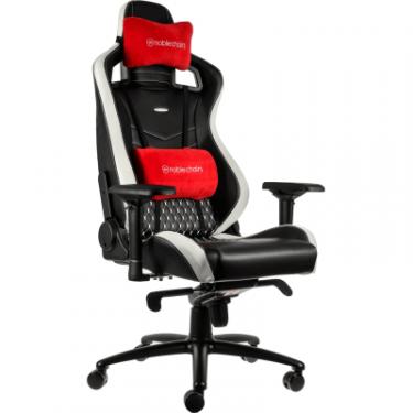 Кресло игровое Noblechairs Epic Series Real Leather Black/Whtite/Red Фото