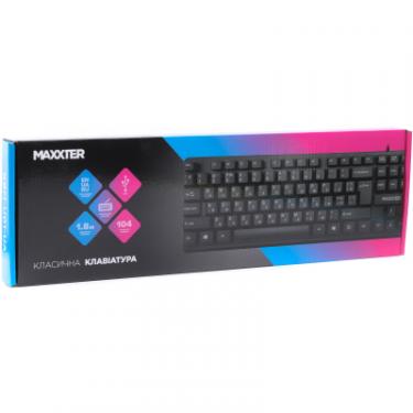 Клавиатура Maxxter KBM-U01-UA USB Black Фото 2