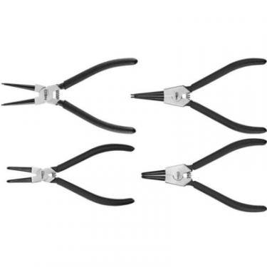 Щипцы Neo Tools для стопорних кілець, набір 4 шт., CrV, 2х170мм та Фото