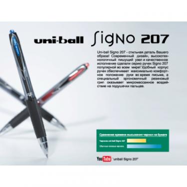 Ручка гелевая UNI автоматична Signo 207 чорний 0,5 мм Фото 3