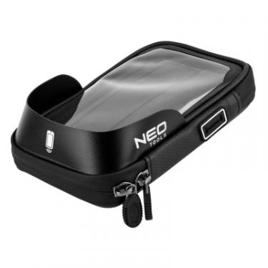 Велосумка на руль Neo Tools з тримачем для смартфона до 6" Black Фото 10