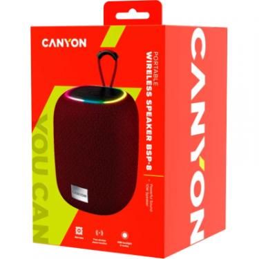 Акустическая система Canyon BSP-8 Bluetooth V5.2 Red Фото 4