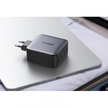 Зарядное устройство Ugreen Nexode USB-A+3*USB-C 100W GaN Te ch Fast Black Фото 3