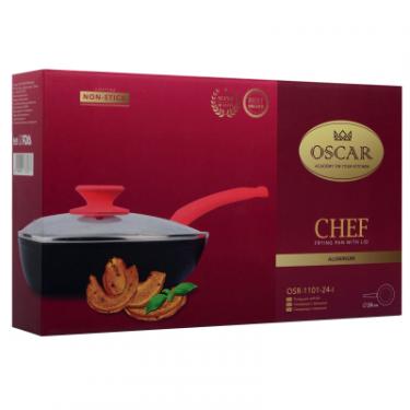 Сковорода Oscar Chef з кришкою 24 см Фото 5