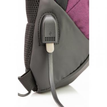 Рюкзак школьный Optima 17.5" Techno жіночий 0.7 кг 16-25 л Фіолетовий з в Фото 4