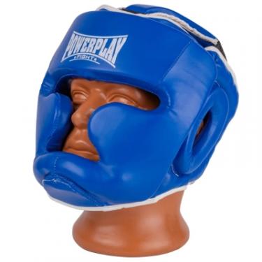 Боксерский шлем PowerPlay 3100 PU Синій L Фото 1