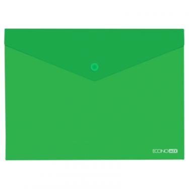 Папка - конверт Economix А5 180 мкм прозора, фактура "глянець", зелена Фото