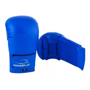 Перчатки для карате PowerPlay 3027 Сині S Фото 1