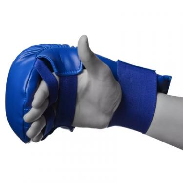 Перчатки для карате PowerPlay 3027 Сині S Фото 2