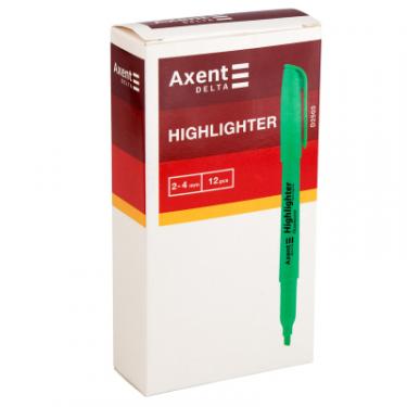 Маркер Axent Highlighter 2-4 мм клиноподібний зелений Фото 1