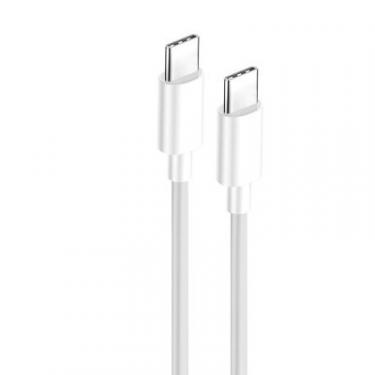 Дата кабель ColorWay USB-C to USB-C 1.0m 3A 60W white Фото 3