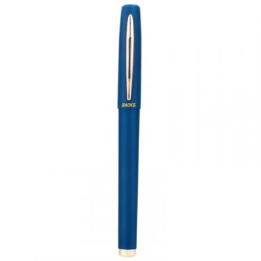 Ручка гелевая Baoke антибактеріальне покриття софт 0.5 мм, синя Фото