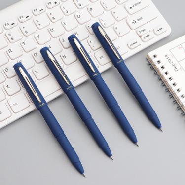 Ручка гелевая Baoke антибактеріальне покриття софт 0.5 мм, синя Фото 2