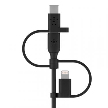 Дата кабель Belkin USB 2.0 AM to Lightning + Micro 5P + Type-C 1.0m b Фото 3