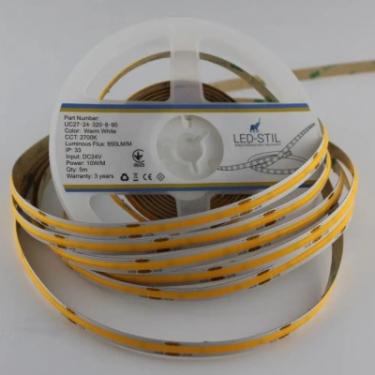 Светодиодная лента LED-STIL 2700K 10 Вт/м COB 320 діодів IP33 24 Вольта 850 lm Фото 2