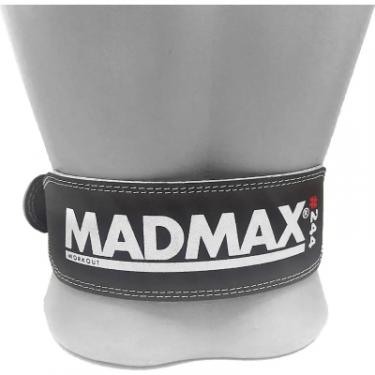 Атлетический пояс MadMax MFB-244 Sandwich шкіряний Black L Фото 8