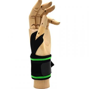 Бинт для спорта MadMax MFA-298 Wrist Wraps 18" Black/Green Фото 9