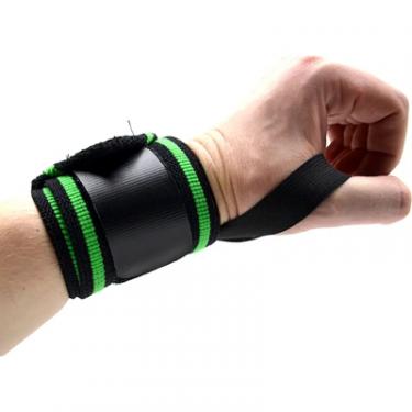 Бинт для спорта MadMax MFA-298 Wrist Wraps 18" Black/Green Фото 7