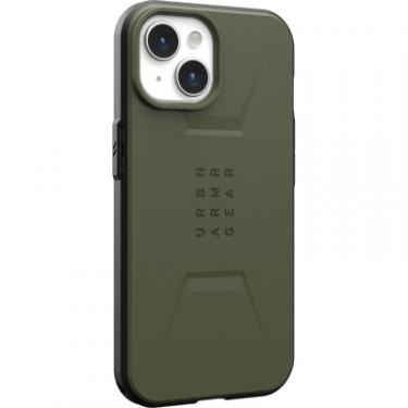 Чехол для мобильного телефона UAG Apple iPhone 15 Civilian Magsafe, Olive Drab Фото 2