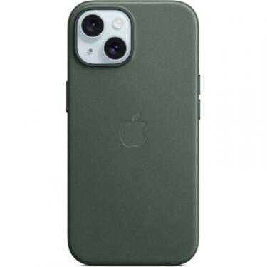Чехол для мобильного телефона Apple iPhone 15 FineWoven Case with MagSafe Evergreen Фото