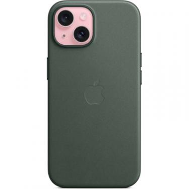 Чехол для мобильного телефона Apple iPhone 15 FineWoven Case with MagSafe Evergreen Фото 1