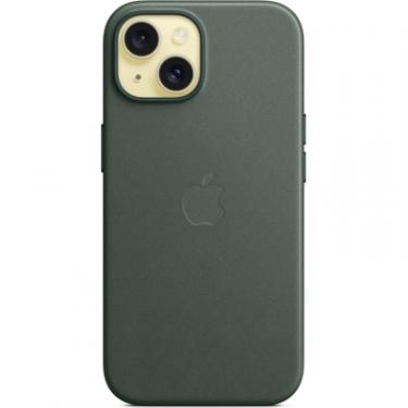 Чехол для мобильного телефона Apple iPhone 15 FineWoven Case with MagSafe Evergreen Фото 2