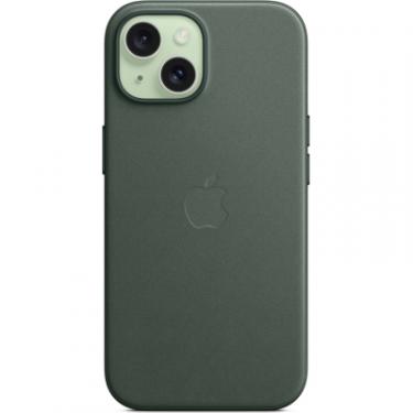 Чехол для мобильного телефона Apple iPhone 15 FineWoven Case with MagSafe Evergreen Фото 3