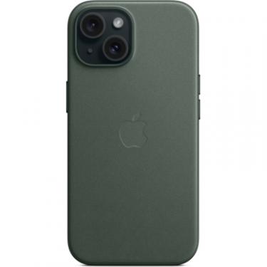 Чехол для мобильного телефона Apple iPhone 15 FineWoven Case with MagSafe Evergreen Фото 4