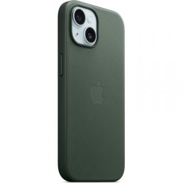 Чехол для мобильного телефона Apple iPhone 15 FineWoven Case with MagSafe Evergreen Фото 5