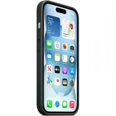 Чехол для мобильного телефона Apple iPhone 15 FineWoven Case with MagSafe Evergreen Фото 6