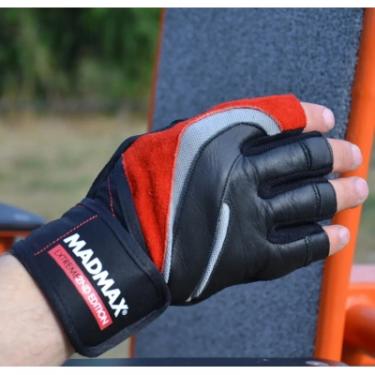 Перчатки для фитнеса MadMax MFG-568 Extreme 2nd edition Black/Red L Фото 1