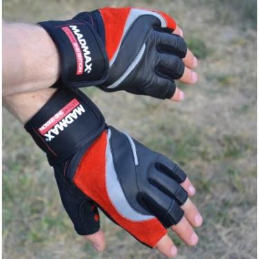 Перчатки для фитнеса MadMax MFG-568 Extreme 2nd edition Black/Red L Фото 5
