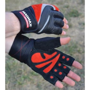 Перчатки для фитнеса MadMax MFG-568 Extreme 2nd edition Black/Red L Фото 6