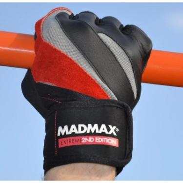 Перчатки для фитнеса MadMax MFG-568 Extreme 2nd edition Black/Red L Фото 8