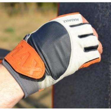 Перчатки для фитнеса MadMax MFG-850 Crazy Grey/Orange XL Фото 3