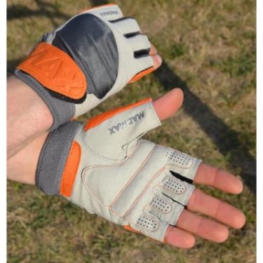 Перчатки для фитнеса MadMax MFG-850 Crazy Grey/Orange XL Фото 8