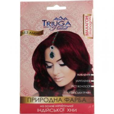 Краска для волос Triuga На основі натуральної індійської хни Махагон 25 г Фото
