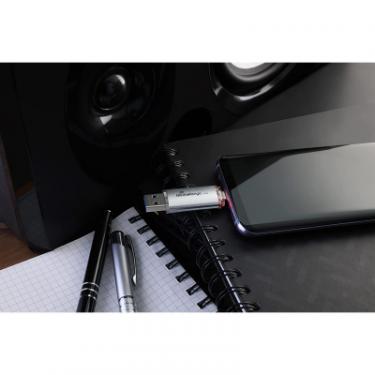 USB флеш накопитель Mediarange 128GB Silver USB 3.0 / Type-C Фото 2