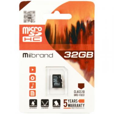 Карта памяти Mibrand 32GB microSD class 10 UHS-I U3 Фото