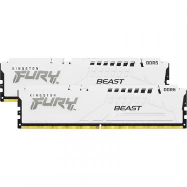 Модуль памяти для компьютера Kingston Fury (ex.HyperX) DDR5 32GB (2x16GB) 5600 MHz Beast White Фото 3